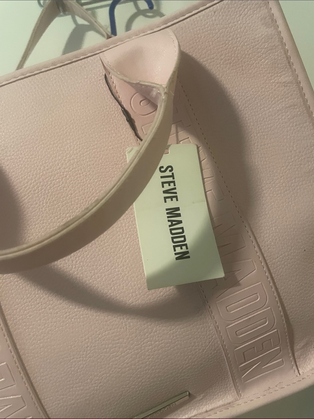 Steve Madden Blush Pink Structured Shoulder Tote - Picture 4 of 6